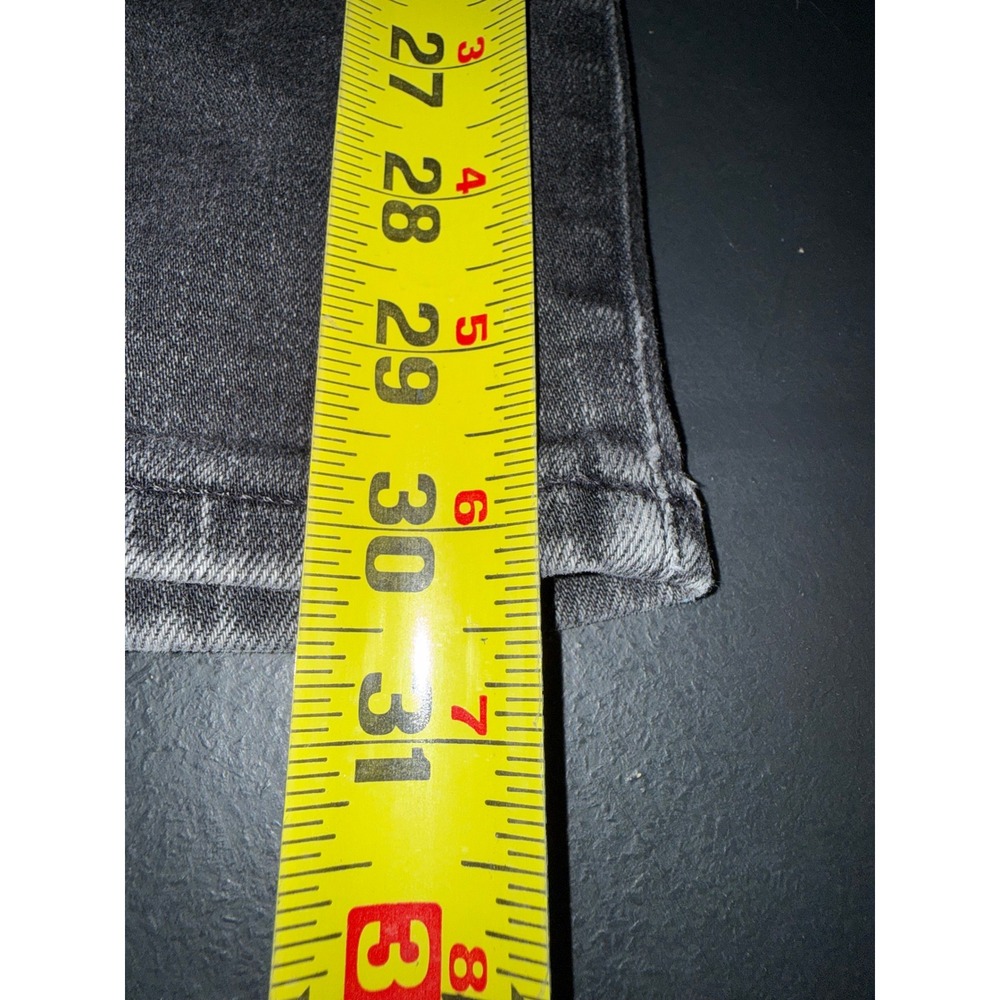 American Eagle Cozy Airflex+ Athletic Jeans Mens 28x32 Black Distressed Ripped - Picture 9 of 10